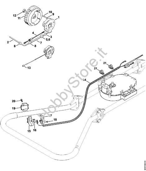 Impianto di accesione, Interruttore di arresto BT 360 BT 360 brand Stihl